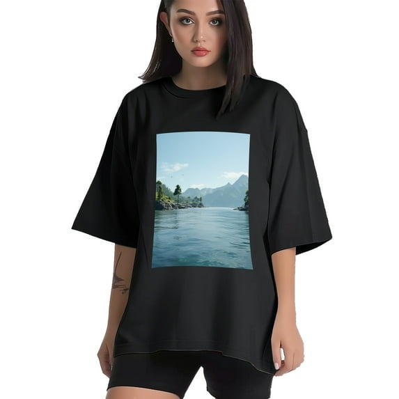 Plus Size Shirt for Women Black Tops for Women Oversized Short Sleeves Shirt for Women T Shirt Crewneck Shirt for Women XL