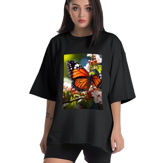 Plus Size Shirt for Women Black Tops for Women Oversized Short Sleeves Shirt for Women T Shirt Crewneck Shirt for Women XL