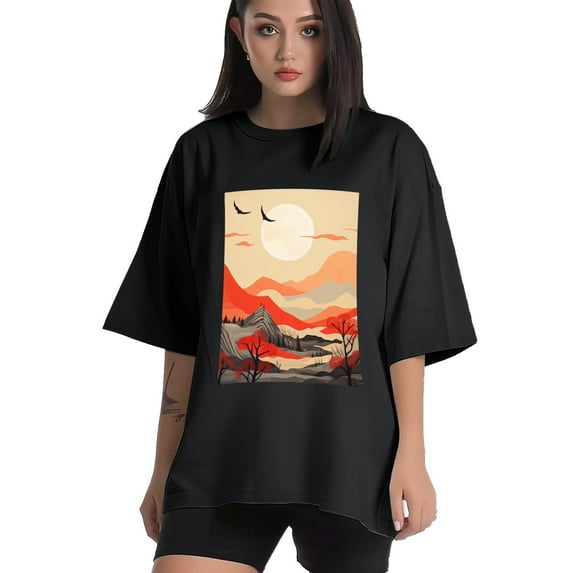 Plus Size Shirt for Women Black Tops for Women Oversized Short Sleeves Shirt for Women T Shirt Crewneck Shirt for Women XL