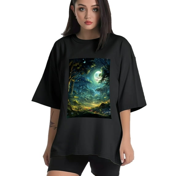 Plus Size Shirt for Women Black Tops for Women Oversized Short Sleeves Shirt for Women T Shirt Crewneck Shirt for Women XL