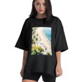 thumbnail image 1 of Plus Size Shirt for Women Black Tops for Women Oversized Short Sleeves Shirt for Women T Shirt Crewneck Shirt for Women XL, 1 of 5