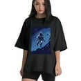 thumbnail image 1 of Plus Size Shirt for Women Black Tops for Women Short Sleeves Shirt for Women Astronaut1 T Shirt Crewneck Shirt for Women 4XL, 1 of 5