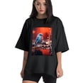 thumbnail image 1 of Plus Size Shirt for Women Black Tops for Women Short Sleeves Shirt for Women Blue Bird2 T Shirt Crewneck Shirt for Women 4XL, 1 of 5