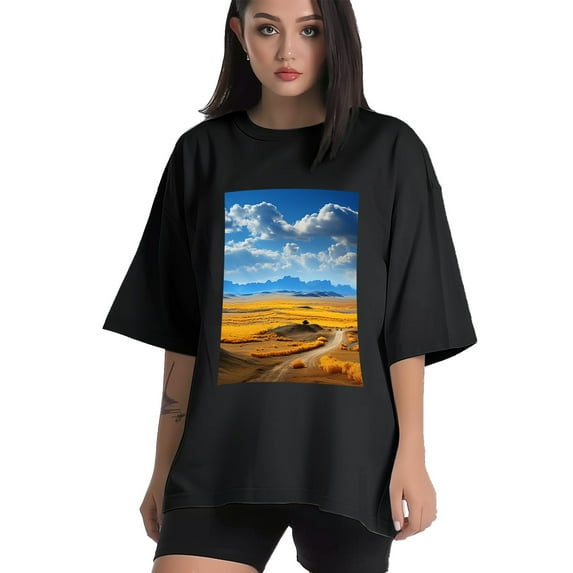 Plus Size Shirt for Women Black Tops for Women Short Sleeves Shirt for Women Bright Blue Sky1 T Shirt Crewneck Shirt for Women 2XL
