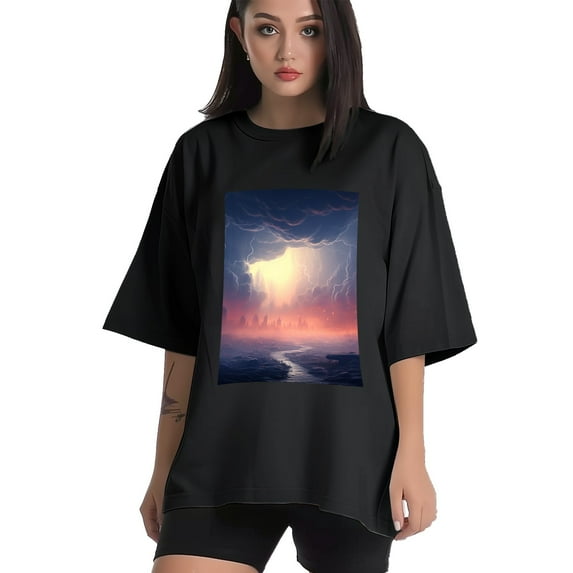Plus Size Shirt for Women Black Tops for Women Short Sleeves Shirt for Women Doomsday T Shirt Crewneck Shirt for Women XS