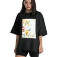 thumbnail image 1 of Plus Size Shirt for Women Black Tops for Women Short Sleeves Shirt for Women Easter 127 T Shirt Crewneck Shirt for Women 4XL, 1 of 5