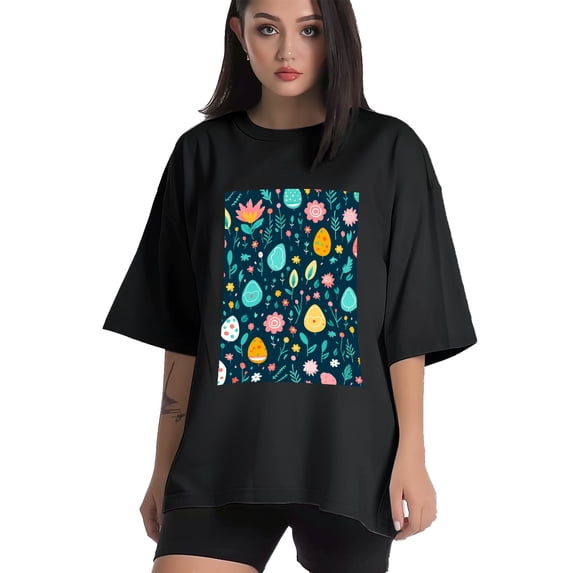 Plus Size Shirt for Women Black Tops for Women Short Sleeves Shirt for Women Easter 133 T Shirt Crewneck Shirt for Women XS