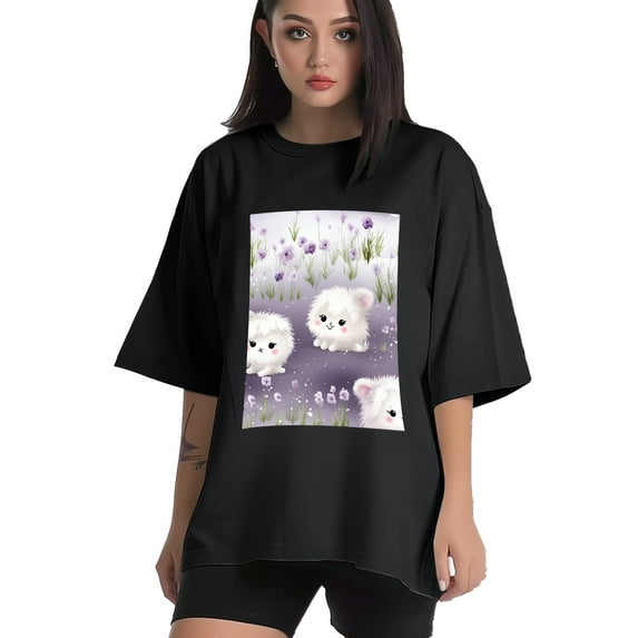 Plus Size Shirt for Women Black Tops for Women Short Sleeves Shirt for Women Easter 239 T Shirt Crewneck Shirt for Women XL