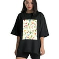 thumbnail image 1 of Plus Size Shirt for Women Black Tops for Women Short Sleeves Shirt for Women Easter 269 T Shirt Crewneck Shirt for Women XS, 1 of 5