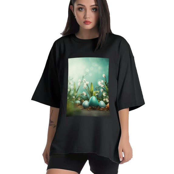 Plus Size Shirt for Women Black Tops for Women Short Sleeves Shirt for Women Easter T Shirt Crewneck Shirt for Women XL