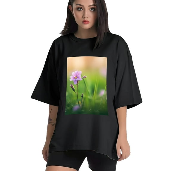 Plus Size Shirt for Women Black Tops for Women Short Sleeves Shirt for Women Grass3 T Shirt Crewneck Shirt for Women 2XL