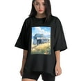 thumbnail image 1 of Plus Size Shirt for Women Black Tops for Women Short Sleeves Shirt for Women Jeep2 T Shirt Crewneck Shirt for Women XL, 1 of 5