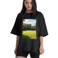 thumbnail image 1 of Plus Size Shirt for Women Black Tops for Women Short Sleeves Shirt for Women Lawn T Shirt Crewneck Shirt for Women XL, 1 of 5