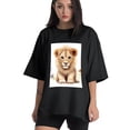 thumbnail image 1 of Plus Size Shirt for Women Black Tops for Women Short Sleeves Shirt for Women Lion T Shirt Crewneck Shirt for Women XL, 1 of 5