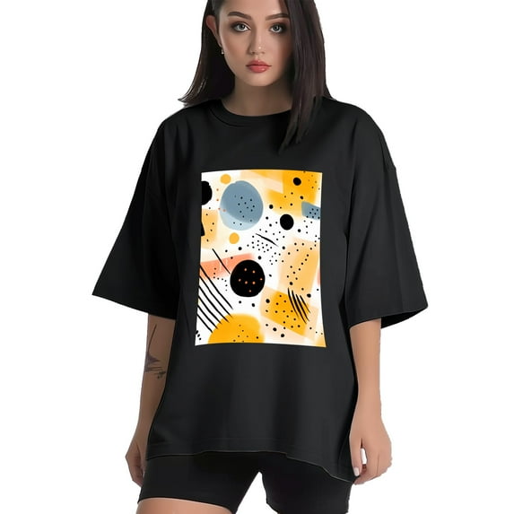 Plus Size Shirt for Women Black Tops for Women Short Sleeves Shirt for Women Modern Simplicity 14 T Shirt Crewneck Shirt for Women XS