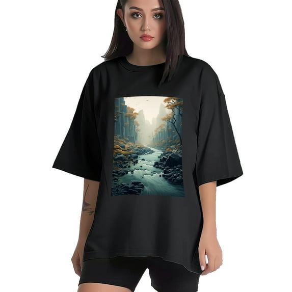 Plus Size Shirt for Women Black Tops for Women Short Sleeves Shirt for Women Rivers T Shirt Crewneck Shirt for Women XL