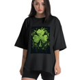 thumbnail image 1 of Plus Size Shirt for Women Black Tops for Women Short Sleeves Shirt for Women ST Patrick 154 T Shirt Crewneck Shirt for Women 4XL, 1 of 5