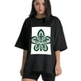 thumbnail image 1 of Plus Size Shirt for Women Black Tops for Women Short Sleeves Shirt for Women ST Patrick T Shirt Crewneck Shirt for Women 2XL, 1 of 5