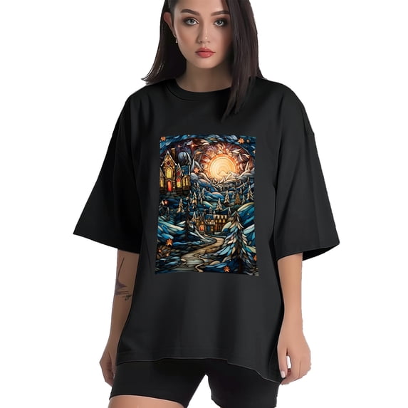 Plus Size Shirt for Women Black Tops for Women Short Sleeves Shirt for Women Scandinavian T Shirt Crewneck Shirt for Women XL