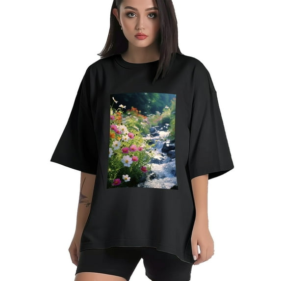 Plus Size Shirt for Women Black Tops for Women Short Sleeves Shirt for Women Spring 1 T Shirt Crewneck Shirt for Women XL
