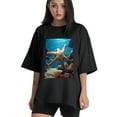 thumbnail image 1 of Plus Size Shirt for Women Black Tops for Women Short Sleeves Shirt for Women Starfish2 T Shirt Crewneck Shirt for Women XS, 1 of 5