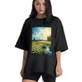 thumbnail image 1 of Plus Size Shirt for Women Black Tops for Women Short Sleeves Shirt for Women Summer T Shirt Crewneck Shirt for Women XL, 1 of 5