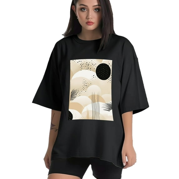 Plus Size Shirt for Women Black Tops for Women Short Sleeves Shirt for Women Surface T Shirt Crewneck Shirt for Women XL