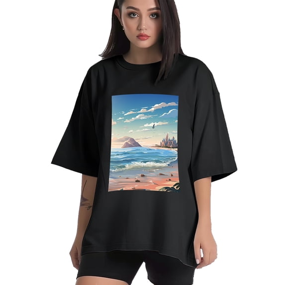 Plus Size Shirt for Women Black Tops for Women Short Sleeves Shirt for Women T Shirt Crewneck Shirt for Women XL