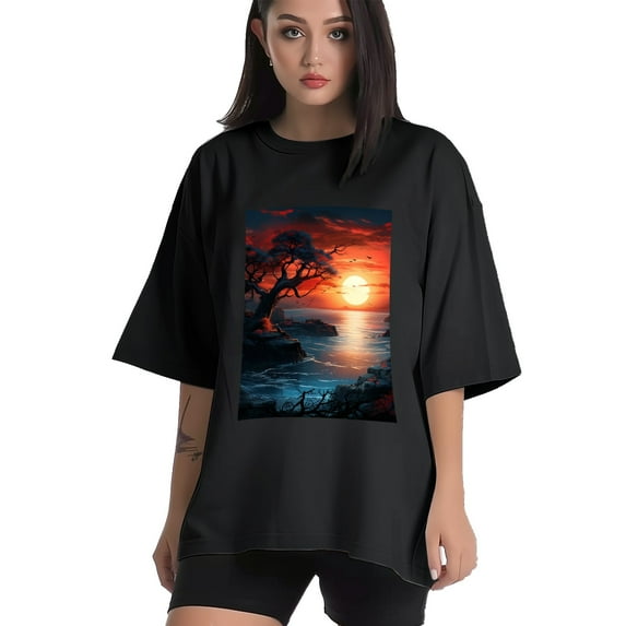 Plus Size Shirt for Women Black Tops for Women Short Sleeves Shirt for Women T Shirt Crewneck Shirt for Women XL