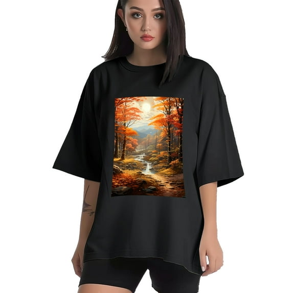 Plus Size Shirt for Women Black Tops for Women Short Sleeves Shirt for Women T Shirt Crewneck Shirt for Women XL