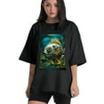 thumbnail image 1 of Plus Size Shirt for Women Black Tops for Women Short Sleeves Shirt for Women T Shirt Crewneck Shirt for Women XL, 1 of 5