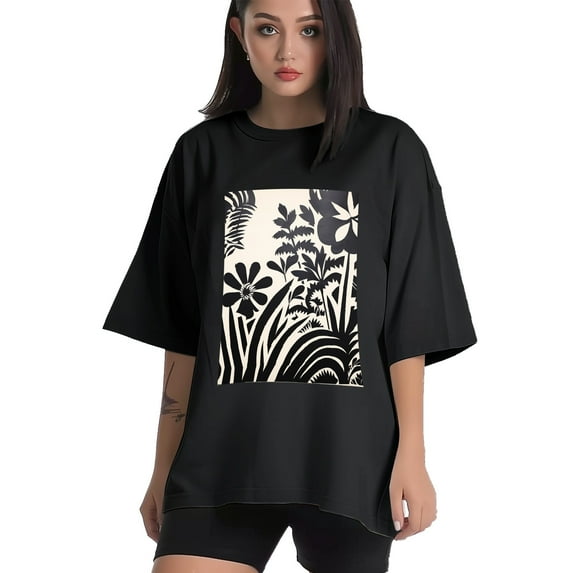 Plus Size Shirt for Women Black Tops for Women Short Sleeves Shirt for Women T Shirt Crewneck Shirt for Women XL