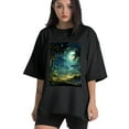 thumbnail image 1 of Plus Size Shirt for Women Black Tops for Women Short Sleeves Shirt for Women T Shirt Crewneck Shirt for Women XL, 1 of 5