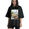 thumbnail image 1 of Plus Size Shirt for Women Black Tops for Women Short Sleeves Shirt for Women T Shirt Crewneck Shirt for Women XL, 1 of 5