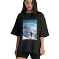 thumbnail image 1 of Plus Size Shirt for Women Black Tops for Women Short Sleeves Shirt for Women T Shirt Crewneck Shirt for Women XS, 1 of 5
