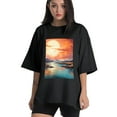 thumbnail image 1 of Plus Size Shirt for Women Black Tops for Women Short Sleeves Shirt for Women T Shirt Crewneck Shirt for Women XS, 1 of 5