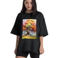 thumbnail image 1 of Plus Size Shirt for Women Black Tops for Women Short Sleeves Shirt for Women T Shirt Oversized Shirt for Women S, 1 of 5