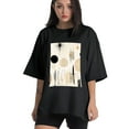 thumbnail image 1 of Plus Size Shirt for Women Black Tops for Women Short Sleeves Shirt for Women The House Inside The Snow T Shirt Crewneck Shirt for Women XL, 1 of 5