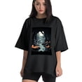 thumbnail image 1 of Plus Size Shirt for Women Black Tops for Women Short Sleeves Shirt for Women The Valley Of Terror T Shirt Crewneck Shirt for Women 5XL, 1 of 5