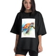 thumbnail image 1 of Plus Size Shirt for Women Black Tops for Women Short Sleeves Shirt for Women Turtle T Shirt Crewneck Shirt for Women XS, 1 of 5