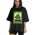 thumbnail image 1 of Plus Size Shirt for Women Black Tops for Women Short Sleeves Shirt for Women V55 T Shirt Crewneck Shirt for Women 5XL, 1 of 5