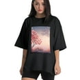 thumbnail image 1 of Plus Size Shirt for Women Black Tops for Women Short Sleeves Shirt for Women Valentine's Day (33) T Shirt Crewneck Shirt for Women 2XL, 1 of 5