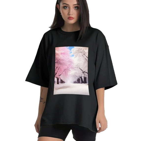 Plus Size Shirt for Women Black Tops for Women Short Sleeves Shirt for Women Winter And Spring 1 T Shirt Crewneck Shirt for Women 4XL