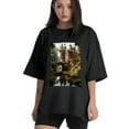 thumbnail image 1 of Plus Size Shirt for Women Oversized Black Tops for Women Short Sleeves Shirt for Women Castle (46） T Shirt Crewneck Shirt for Women M, 1 of 5