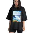 thumbnail image 1 of Plus Size Shirt for Women Oversized Black Tops for Women Short Sleeves Shirt for Women Niagara Falls1 T Shirt Crewneck Shirt for Women M, 1 of 5