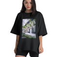 thumbnail image 1 of Plus Size Shirt for Women Oversized Black Tops for Women Short Sleeves Shirt for Women Spring T Shirt Crewneck Shirt for Women M, 1 of 5