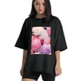 thumbnail image 1 of Plus Size Shirt for Women Oversized Black Tops for Women Short Sleeves Shirt for Women T Shirt Crewneck Shirt for Women M, 1 of 5
