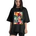 thumbnail image 1 of Plus Size Shirt for Women Oversized Black Tops for Women Short Sleeves Shirt for Women T Shirt Crewneck Shirt for Women M, 1 of 5