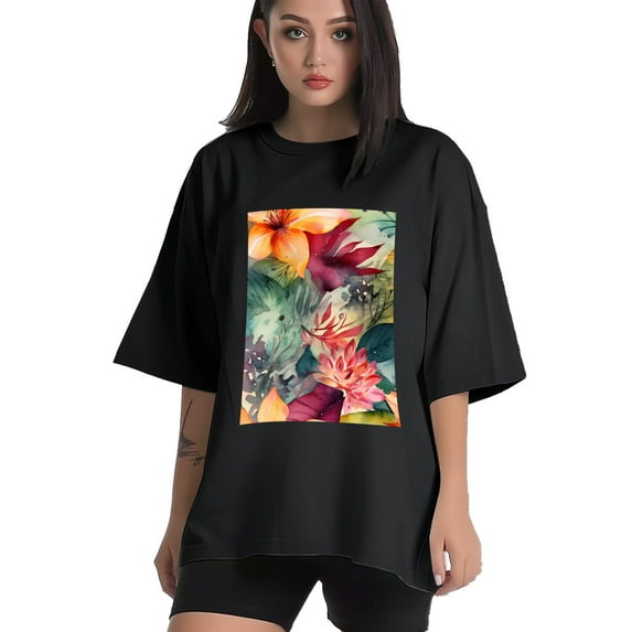 Plus Size Shirt for Women Oversized Black Tops for Women Short Sleeves Shirt for Women T Shirt Crewneck Shirt for Women M