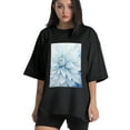 thumbnail image 1 of Plus Size Shirt for Women Oversized Black Tops for Women Short Sleeves Shirt for Women T Shirt Crewneck Shirt for Women M, 1 of 5